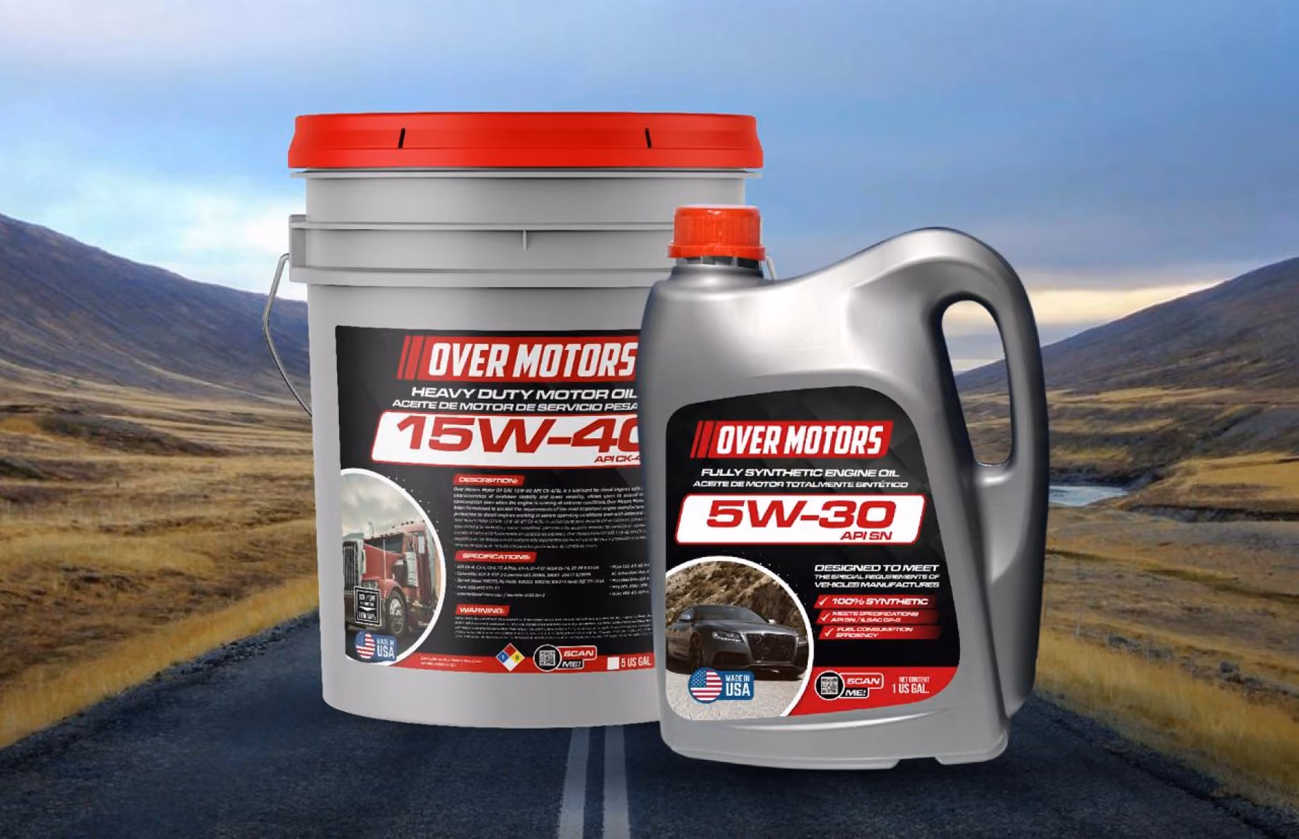 Aceites de motor Over Motors 15W-40 y 5W-30